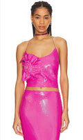 Miscreants sequin Harper Cami with Shell - Fuchsia Pink - NWT - UK 8 US 4 $350