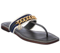 Tory Burch Mini Benton Chain Thong Sandals in Poblano, Size 6 $278
