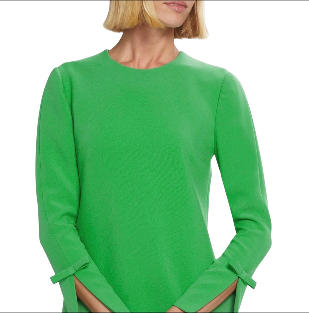 Sachin & Babi Lily Bow Sleeve Shift Dress Parrot Green Size 0