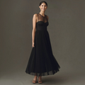 HUTCH Donya Pleated Black Gown Size Small