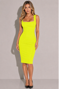 TA3 Squarey Pencil Dress in Acid