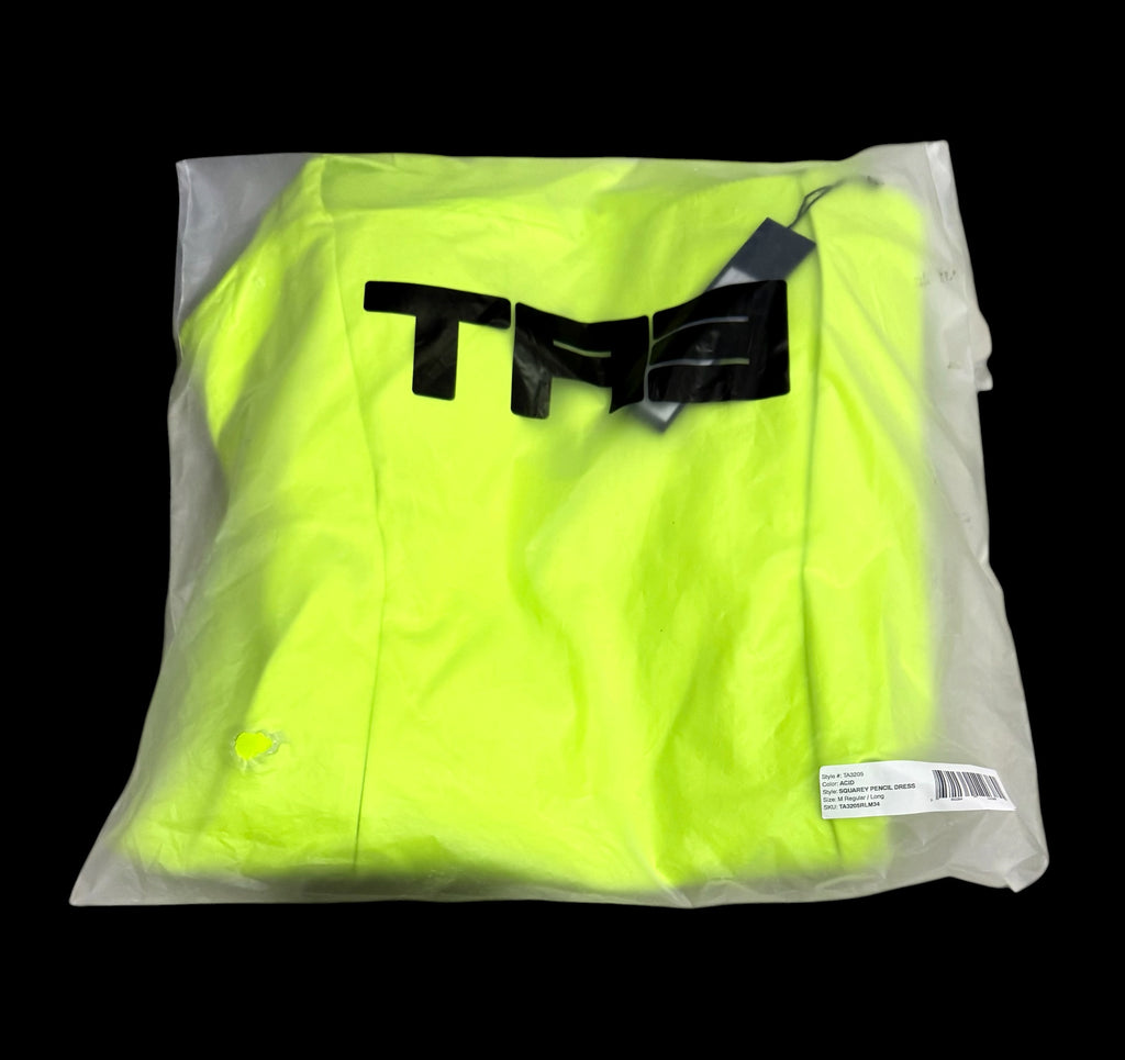 TA3 Squarey Pencil Dress in Acid
