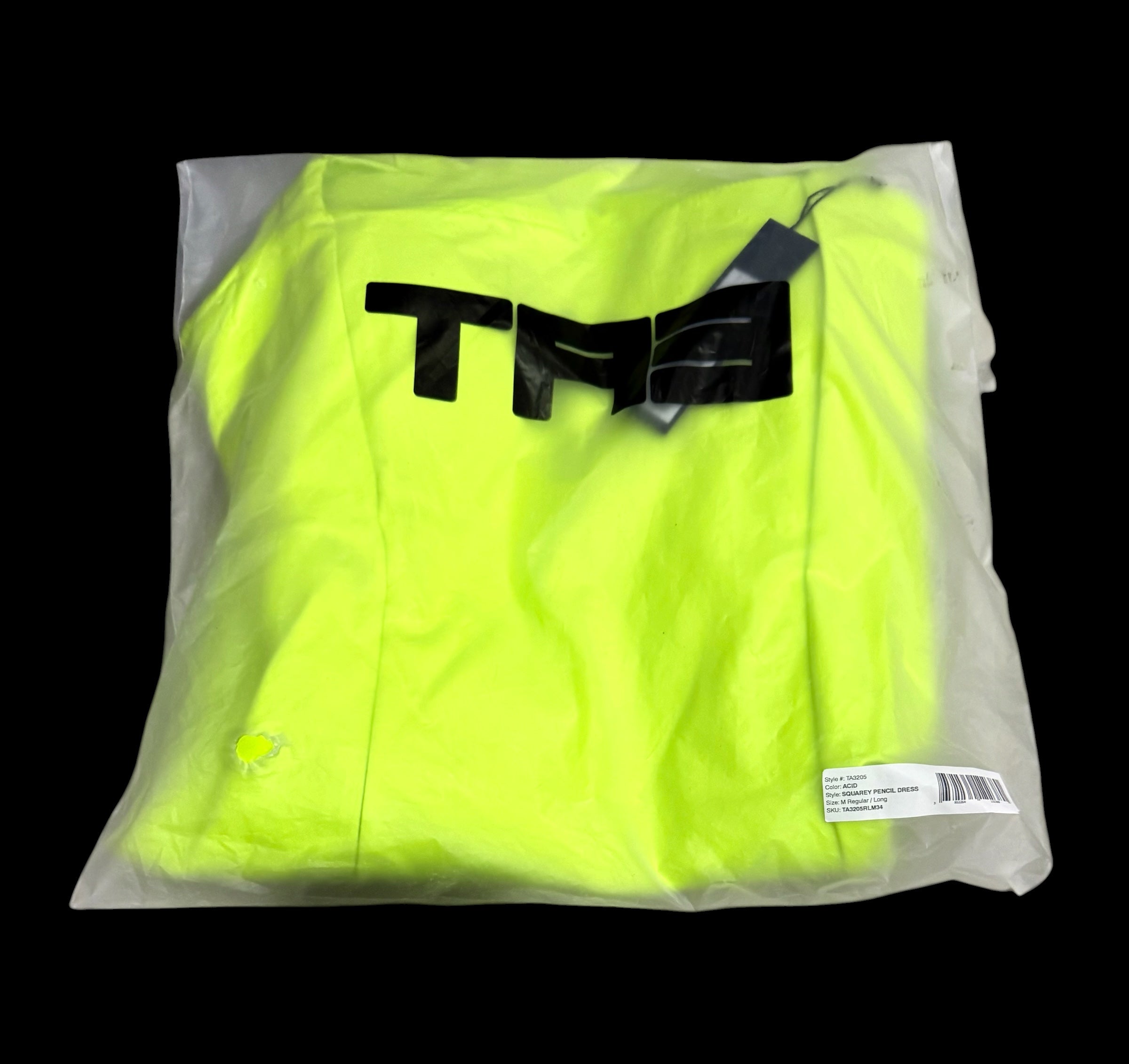 TA3 Squarey Pencil Dress in Acid