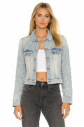 Ser.O.Ya Light Wash Denim Jacket Size Small $350