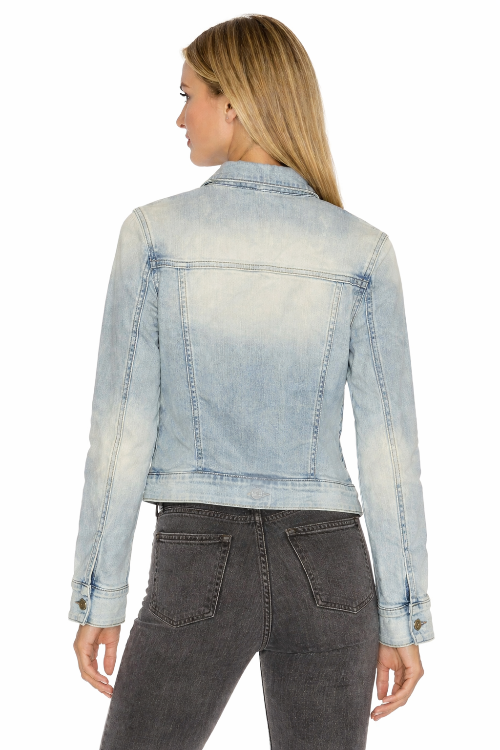 Ser.O.Ya Light Wash Denim Jacket Size Small $350