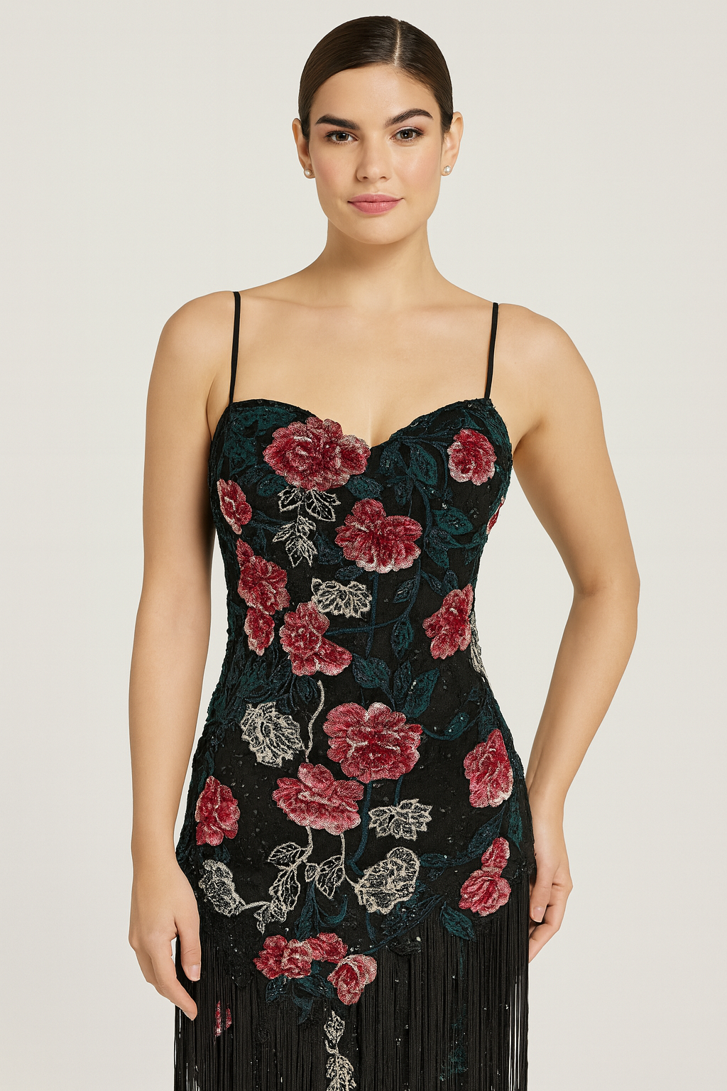 Mac Duggal 68223 Floral Embroidered Fringe Gown Black
Multi Sz 2 $598