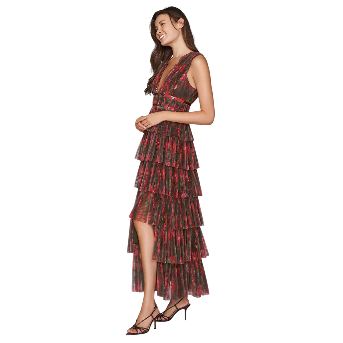 HUTCH Amora Maxi Gown Red Floral Size 2