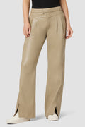 HUDSON High-Rise Rosie Faux Leather Trouser in CHINCHILLA Sz 28 $265