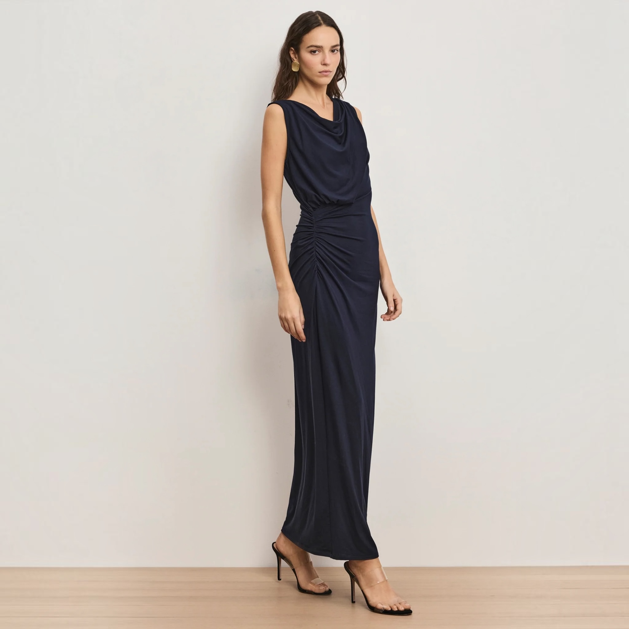 Veronica Beard Kerilyn Maxi Dress Navy Size Medium