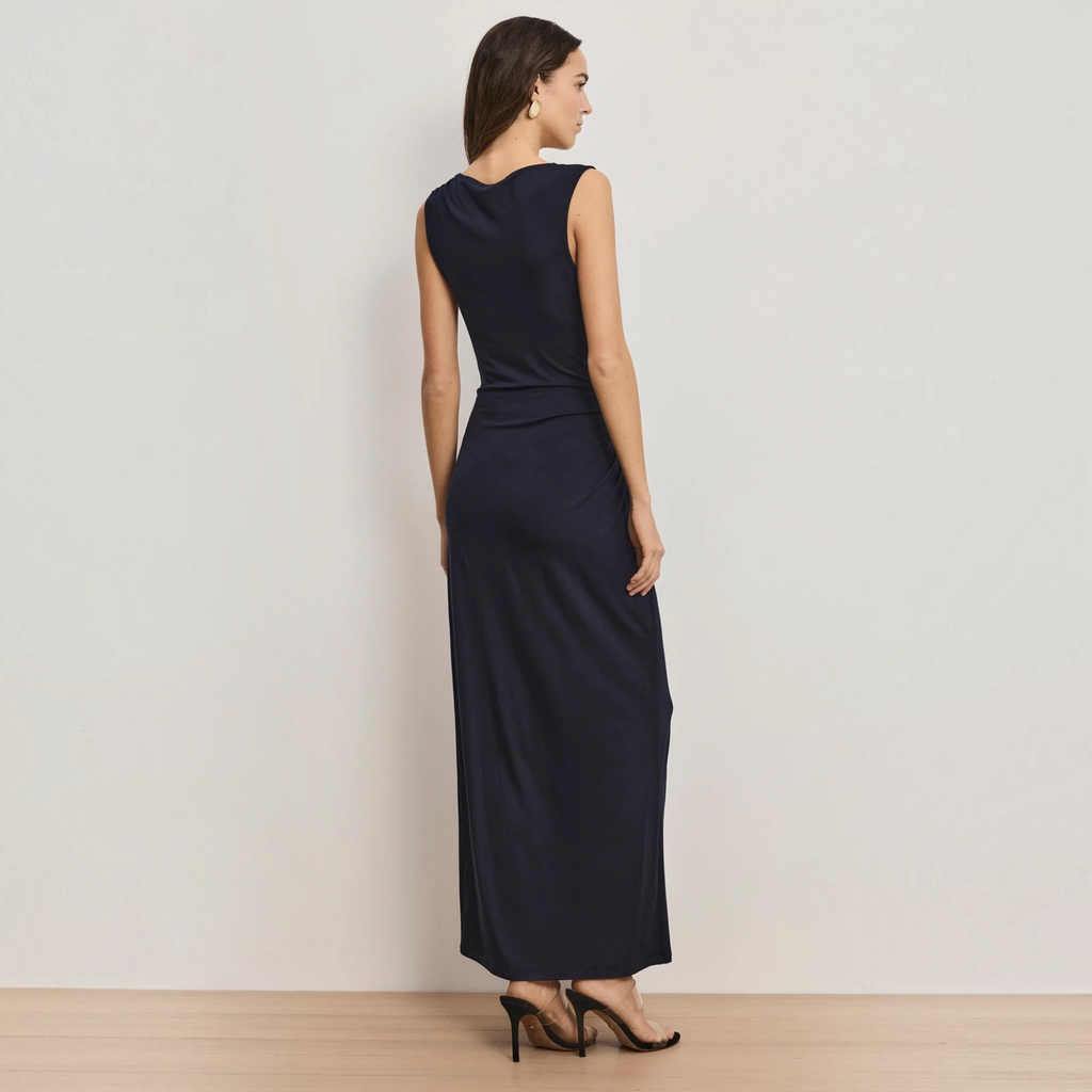 Veronica Beard Kerilyn Maxi Dress Navy Size Medium