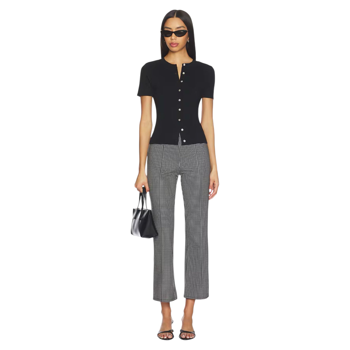 RAILS Auray Pant in Black Gingham Size Medium