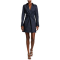 CINQ À SEPT McKenna Twist-Front Denim Minidress – Indigo – Size 6