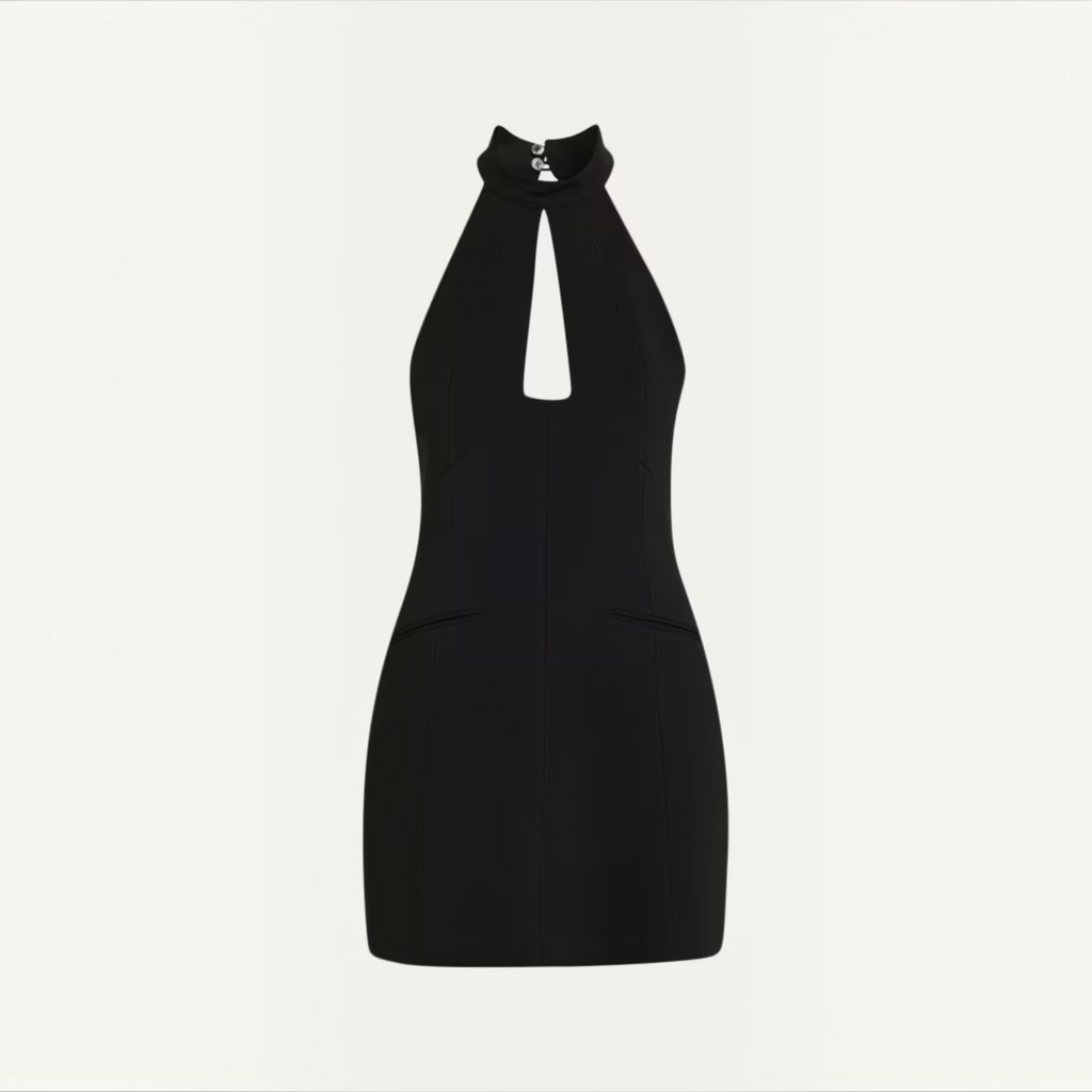 A.L.C. Lucie Halter Mini Dress Black Size 2