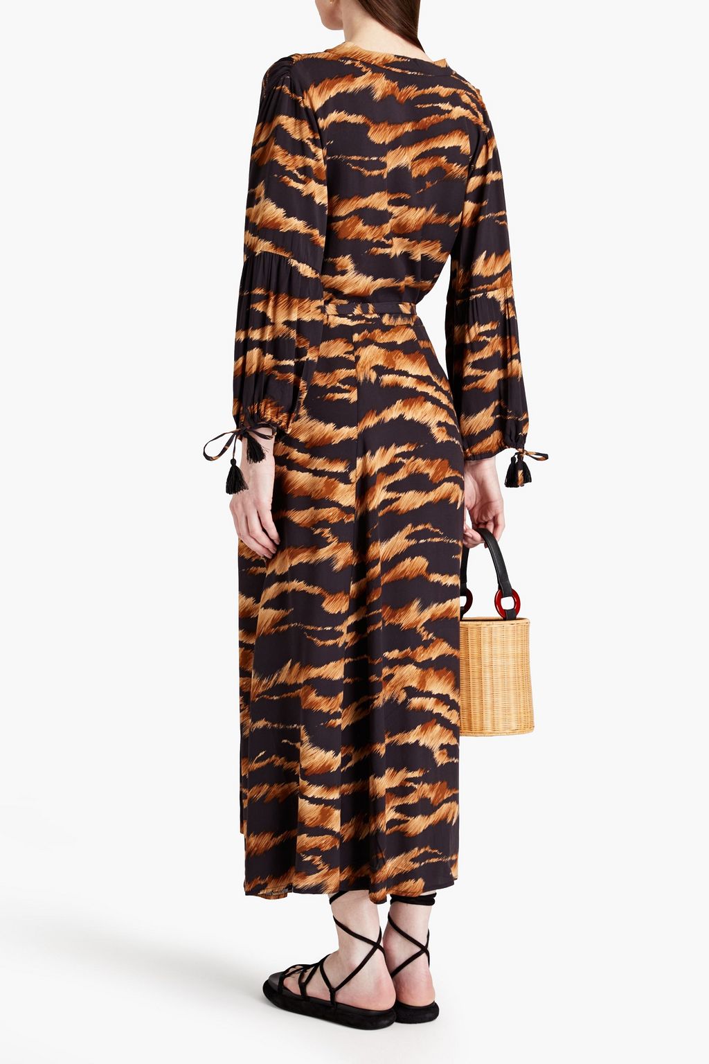 Melissa Odabash Gabby Tiger Print Maxi Kaftan Dress XS NWT $605