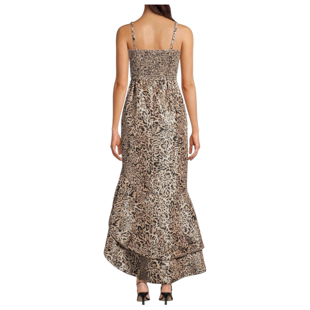 Hutch Alma Leopard-Print Jacquard Cocktail Dress Sz 00