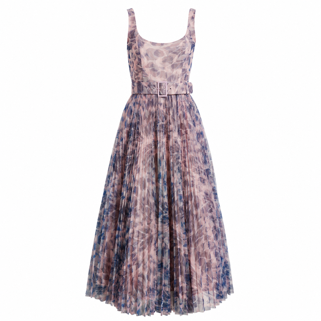 Hutch Pleated Sleeveless Fit & Flare Cocktail Dress sz 4