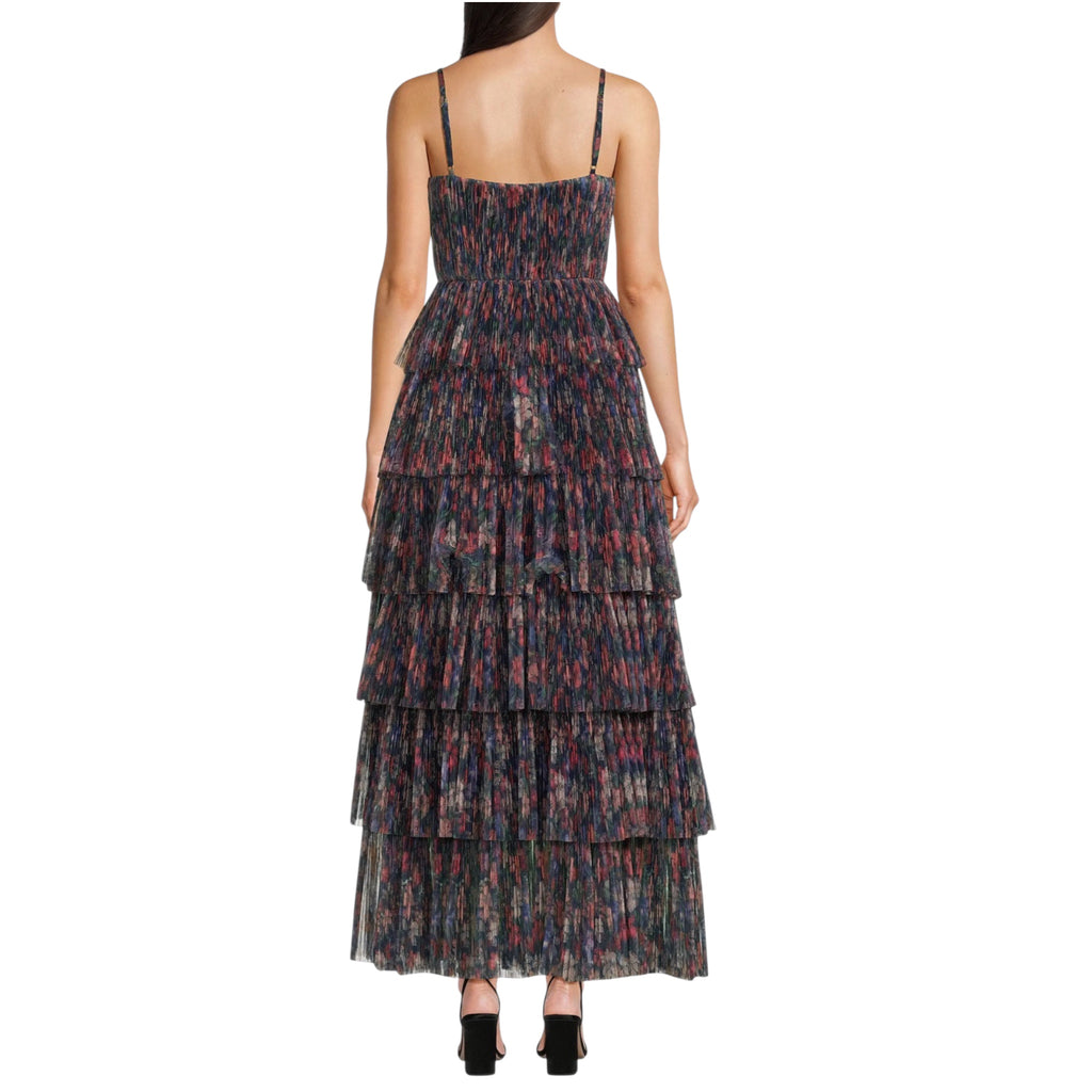Hutch Rosey Floral Tiered Gown Sz 4