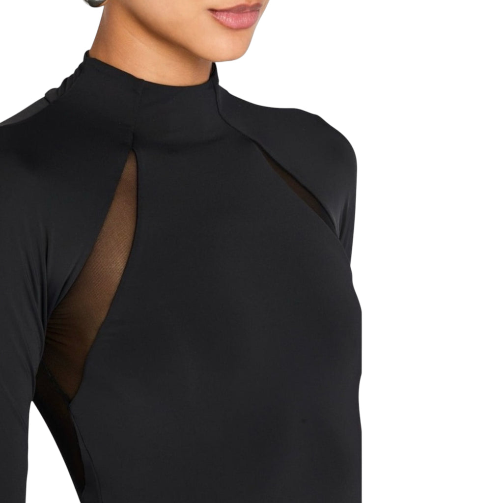 SER.O.YA Krystal Mesh Panel Maxi
Dress Black XS