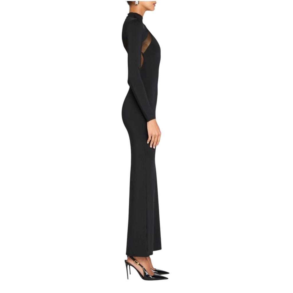 SER.O.YA Krystal Mesh Panel Maxi
Dress Black XS