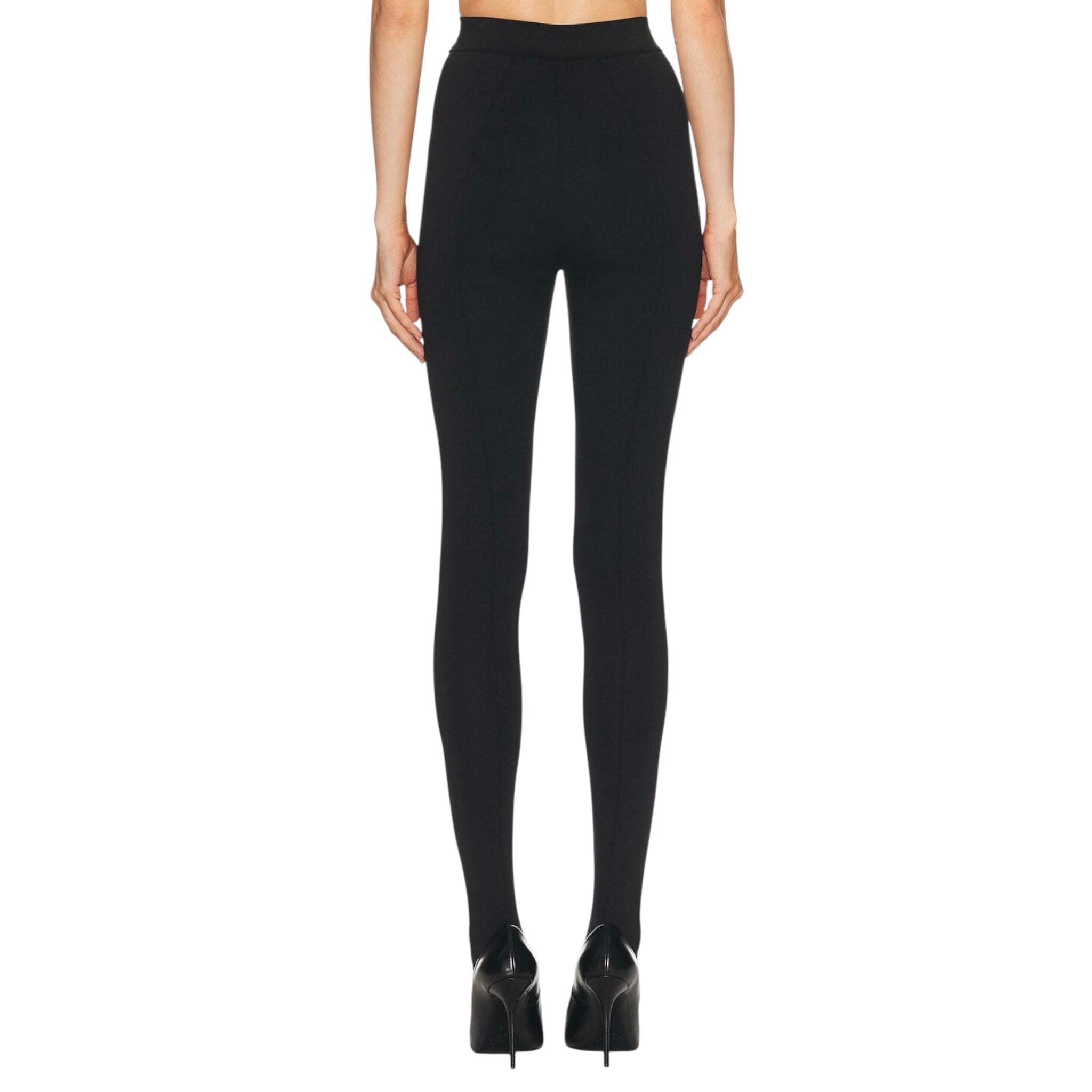 WARDROBE.NYC Opaque Stirrup Leggings Black Size Large