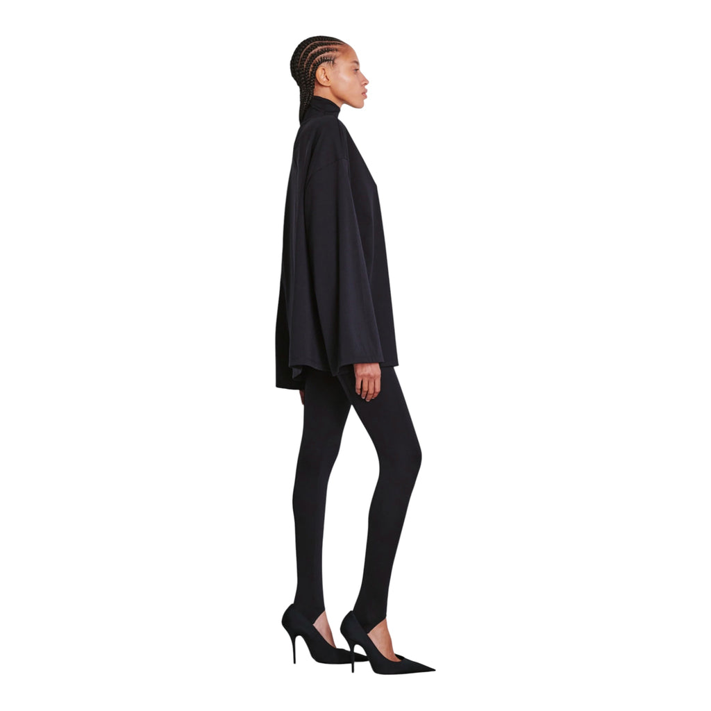 WARDROBE.NYC Opaque Stirrup Leggings Black Size Large