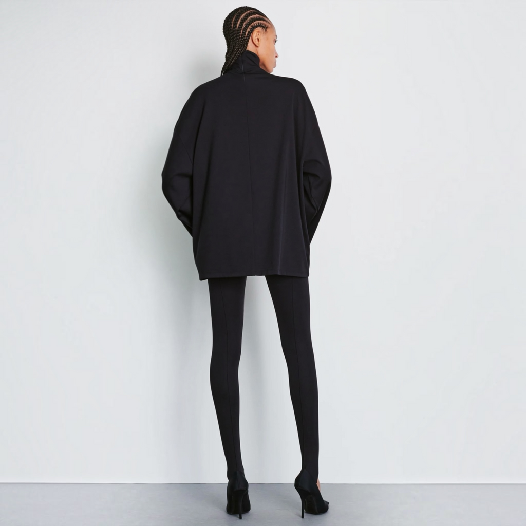 WARDROBE.NYC Opaque Stirrup Leggings Black Size Large
