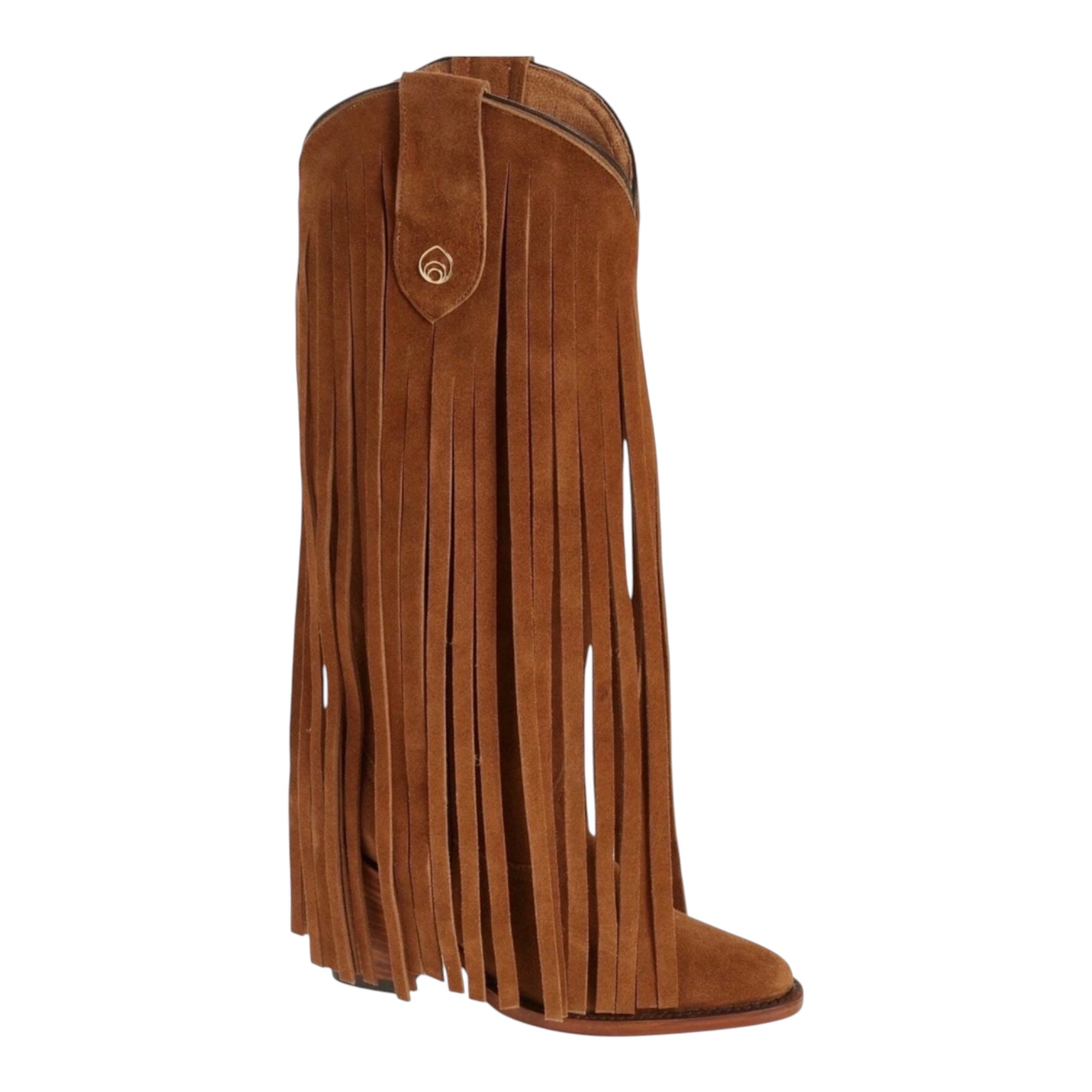 Brother Vellies Atlas Fringe Western Boots Honey Suede Size 9