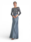 Sachin & Babi Colette Gown - Gunmetal Sz 6 $950