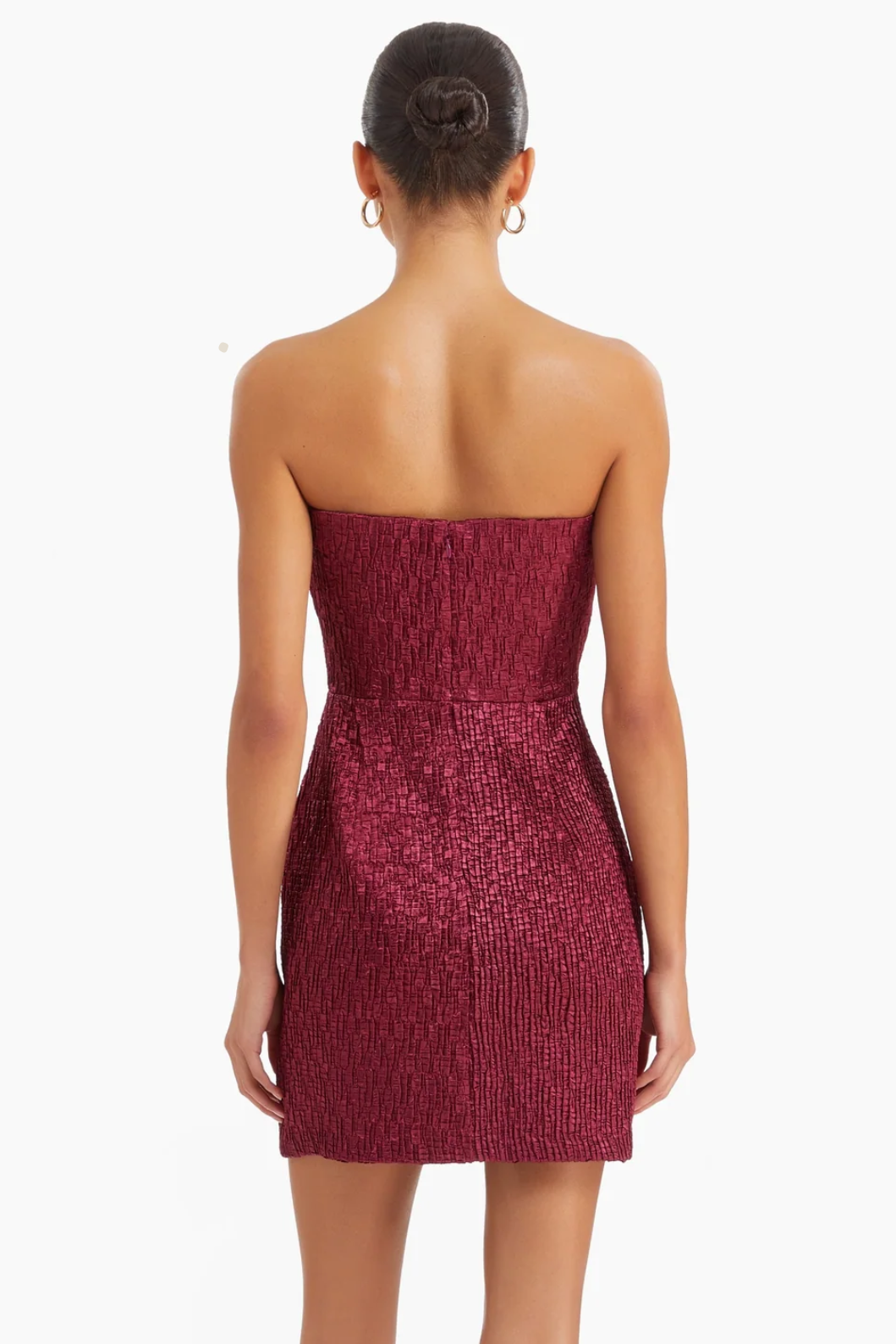 Amanda Uprichard Arely Dress in BURGUNDY size Small $268