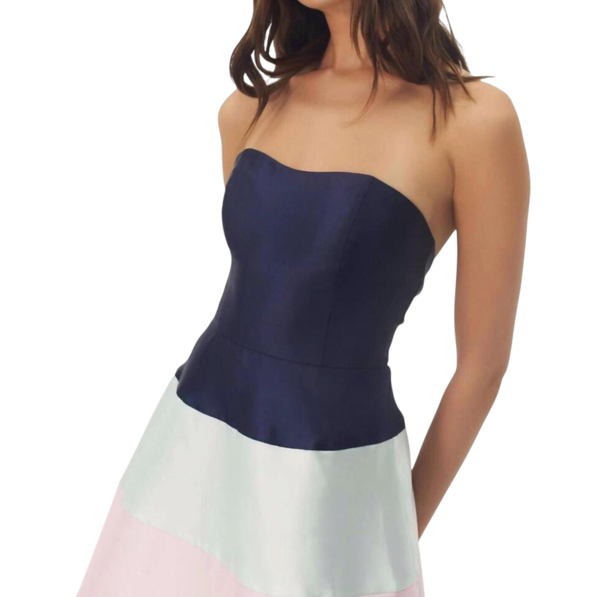 Hutch Tasha Strapless Colorblock Gown – Size Small