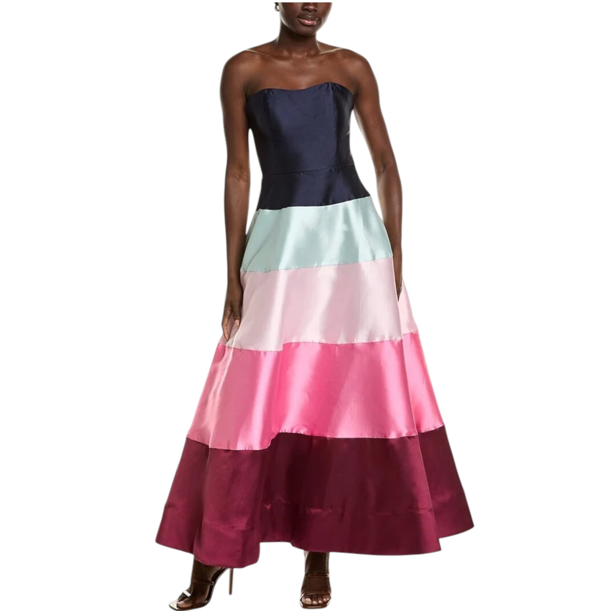 Hutch Tasha Strapless Colorblock Gown – Size Small