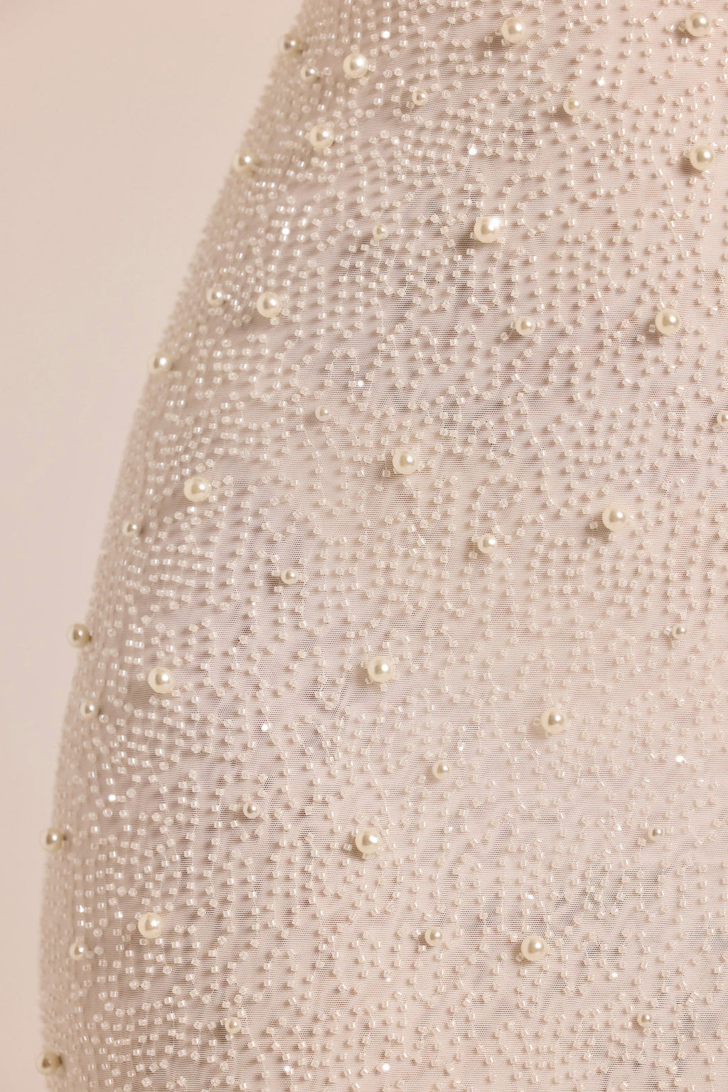 NWT Oh Polly Vienna White Pearl Beaded Backless Maxi Dress Size US 0 $160