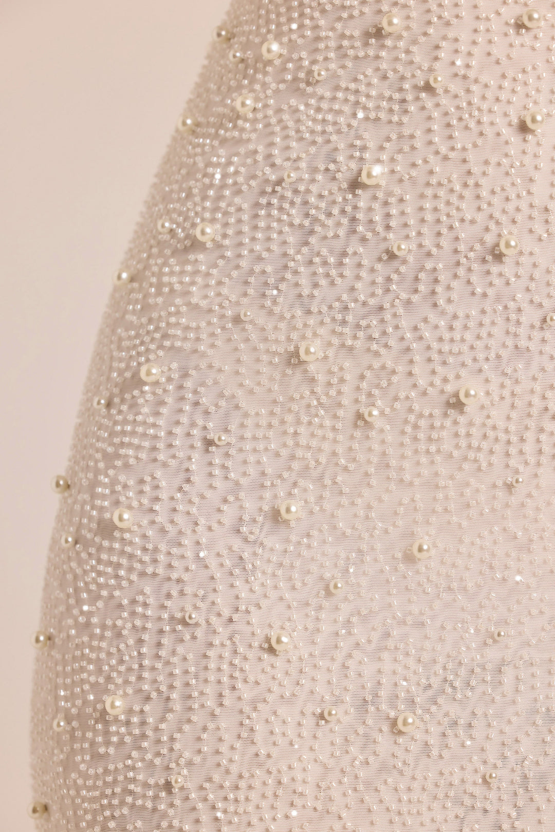 NWT Oh Polly Vienna White Pearl Beaded Backless Maxi Dress Size US 0 $160