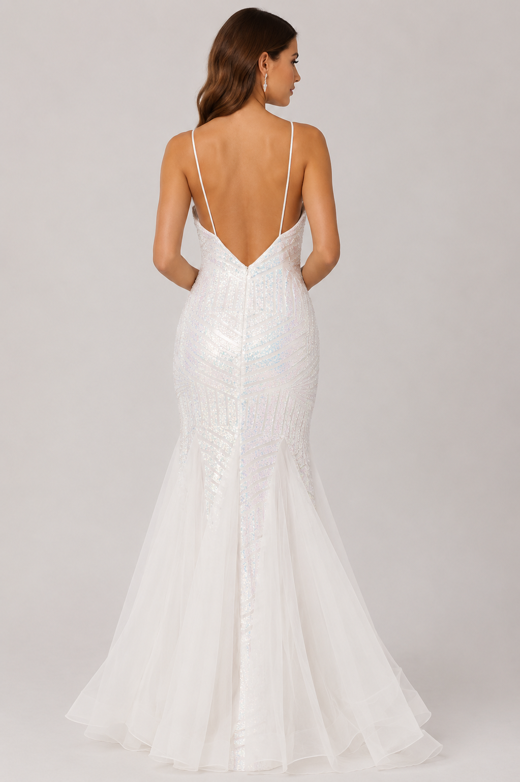 Jasz Couture 7411 Mermaid Gown
Color: White | Size 10 $548