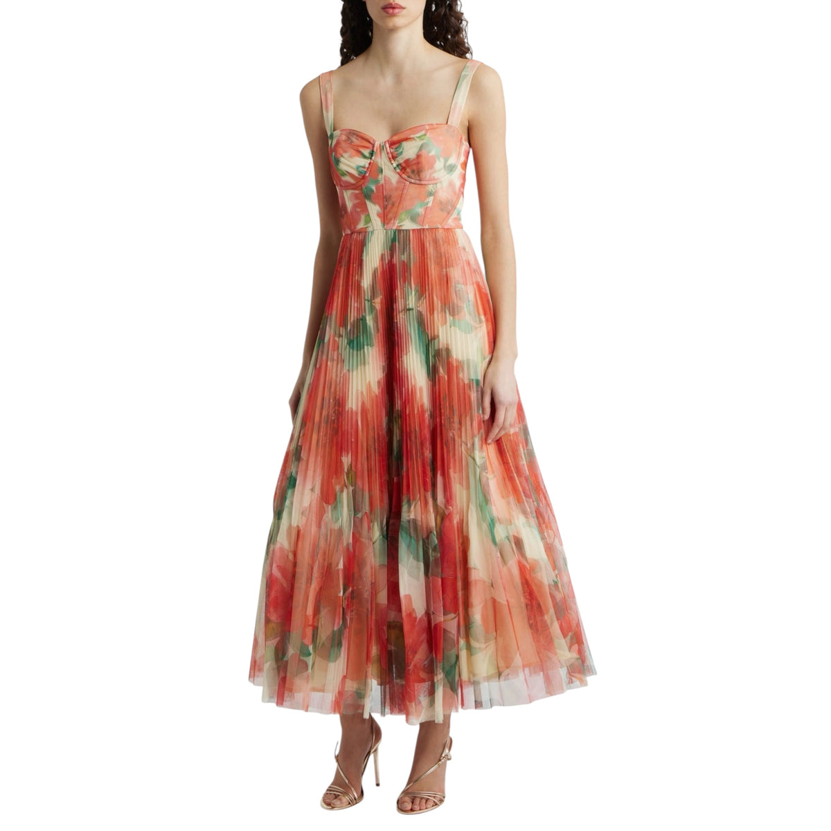 Hutch MacClare Floral Micropleat Gown Size 2