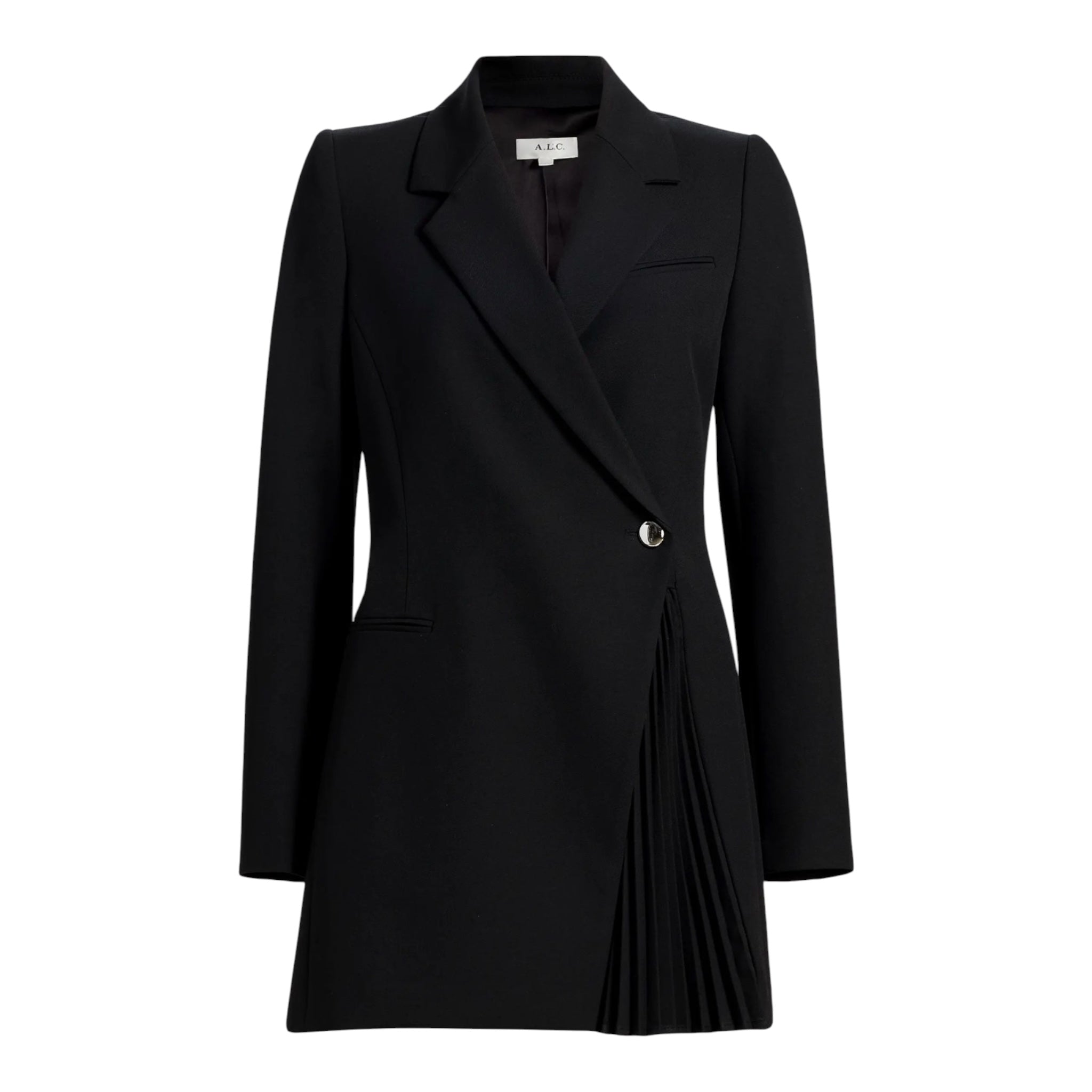 A.L.C. Callen Pleated Blazer Minidress Black Size 4