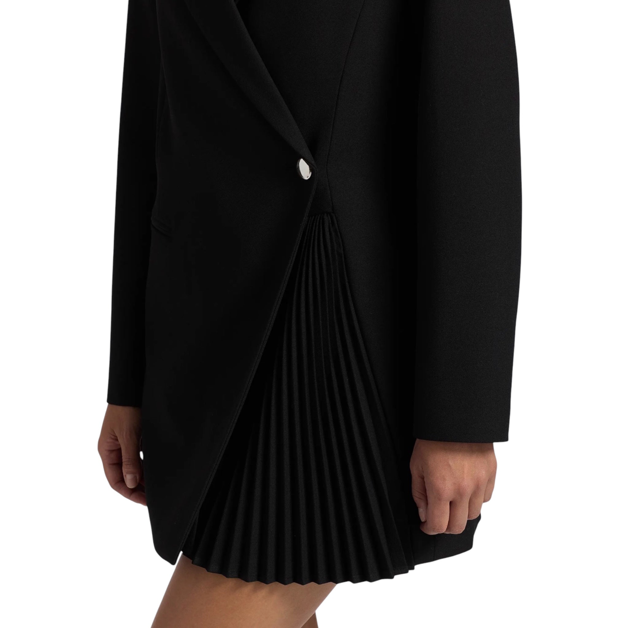 A.L.C. Callen Pleated Blazer Minidress Black Size 4