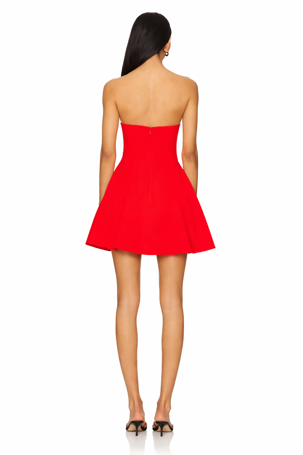 Amanda Uprichard Romilly Strapless Mini Dress Hot Coral Red Sz Small $229