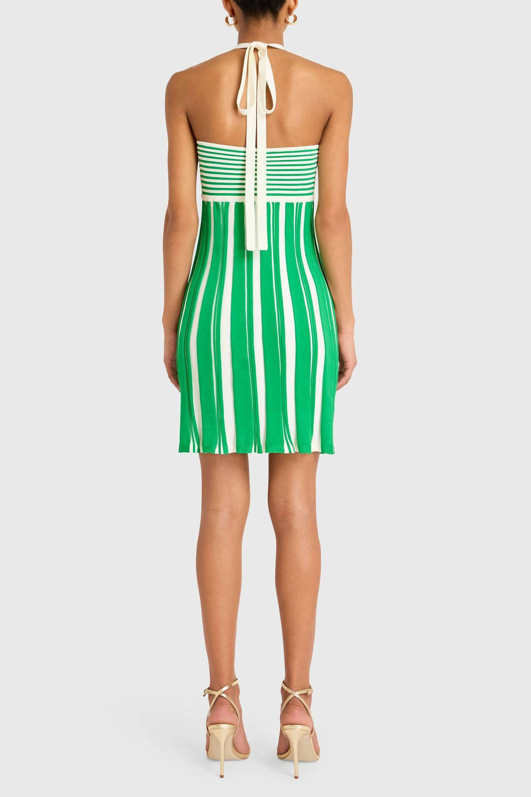 Amanda Uprichard The Dianella Dress In Ivory/Green Sz Small $255