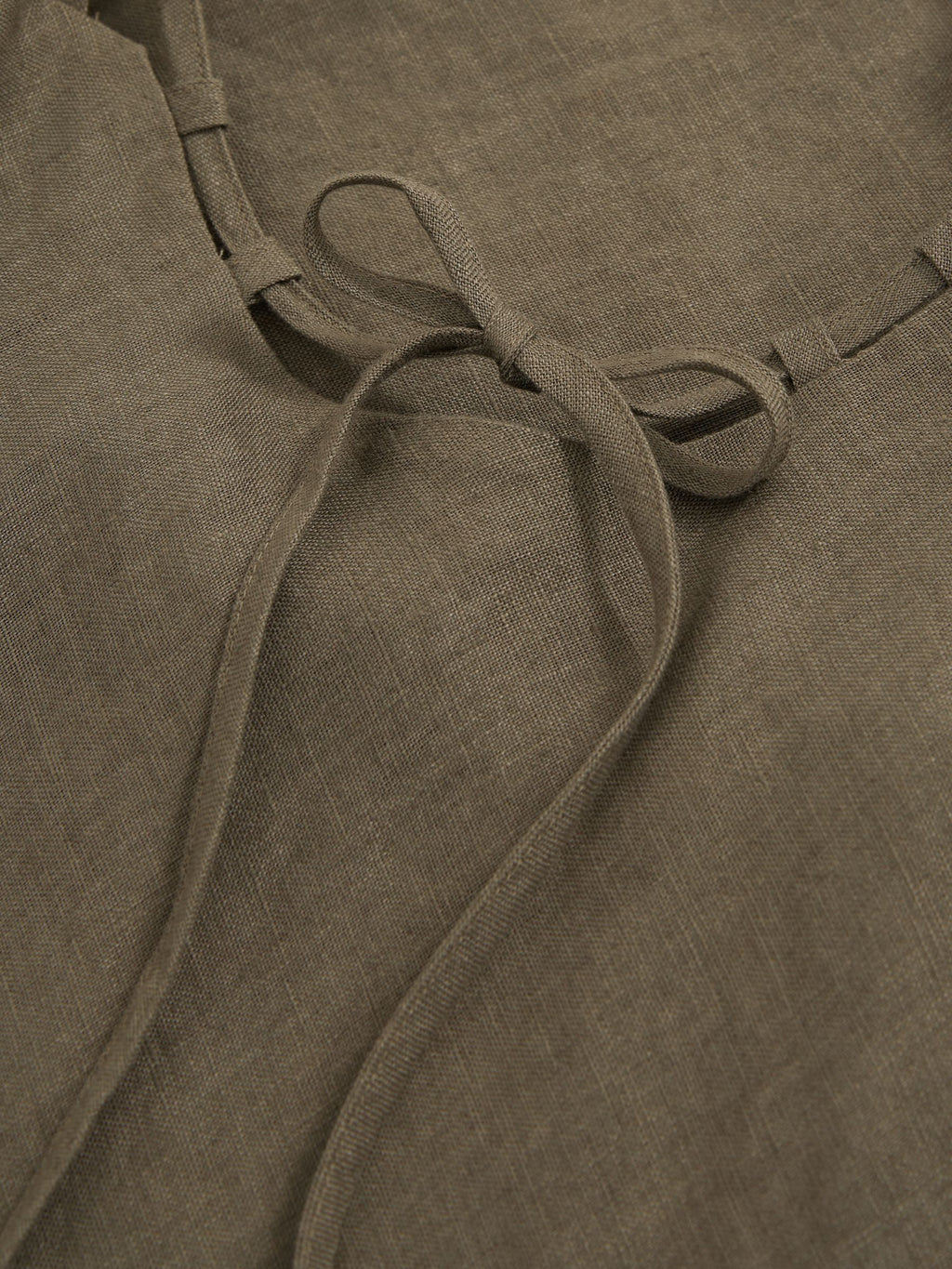 Reiss Roxanne Linen Double-Strap Slip Dress Khaki Size 4