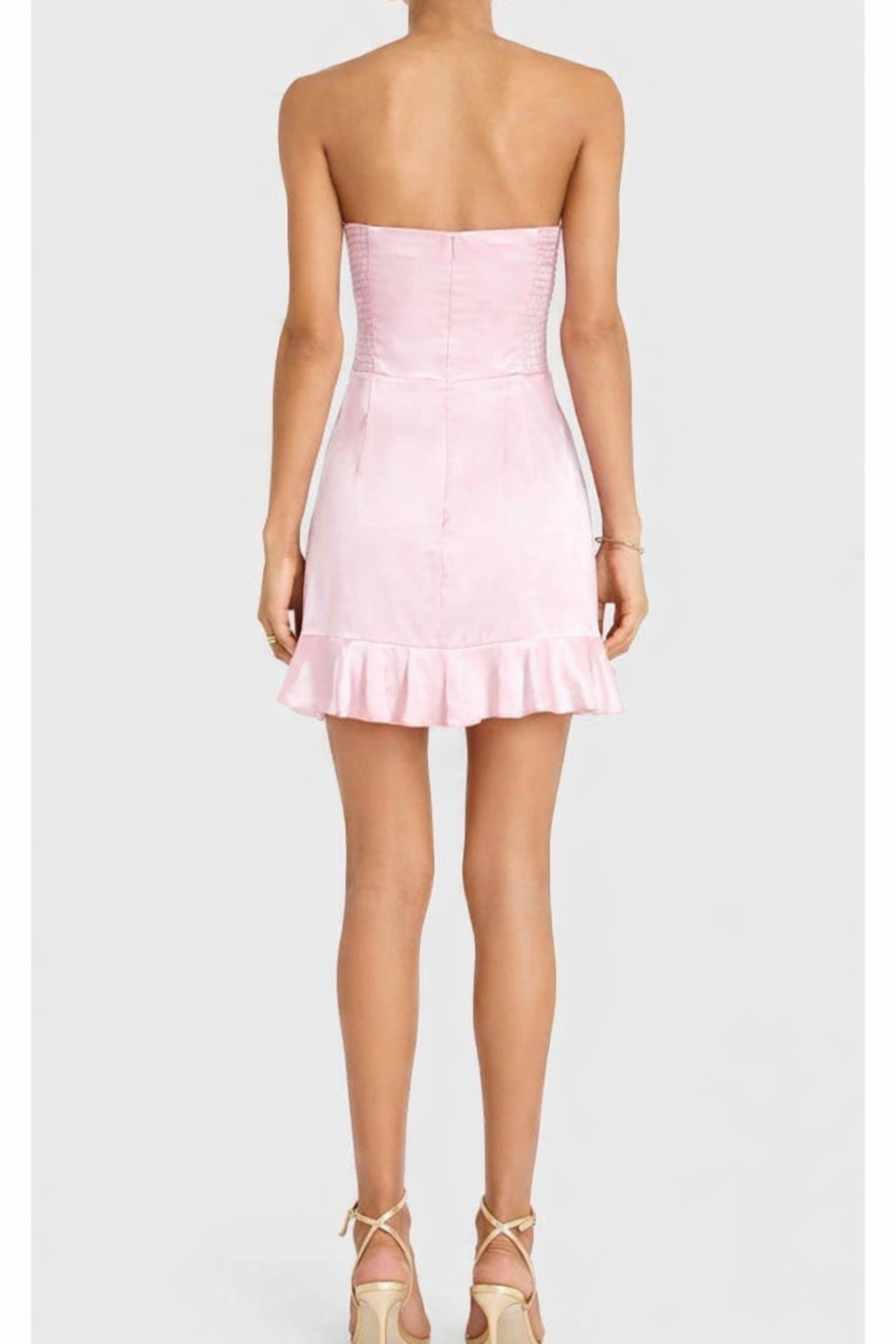 AMANDA UPRICHARD
Magnolia Silk Mini Dress in Lotus Pink Small $298