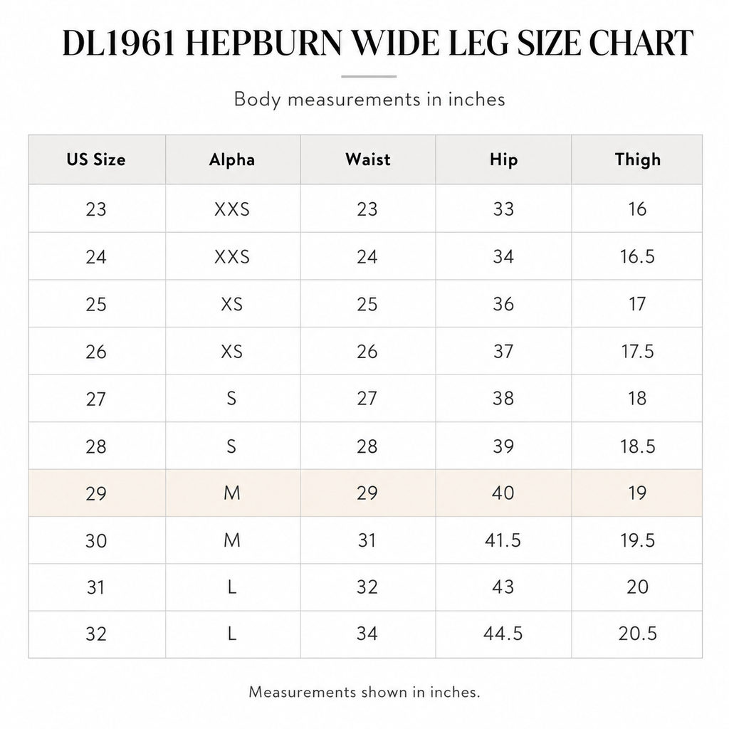 DL1961 Hepburn Wise Leg High Rise Vintage Jeans East Lake
Sz 29