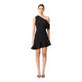 ELLIATT Ava Asymmetrical Mini Dress in Black Sz Small