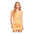 NWT Ramy Brook Kiki Ruched Satin Mini Dress Sz 12 $385