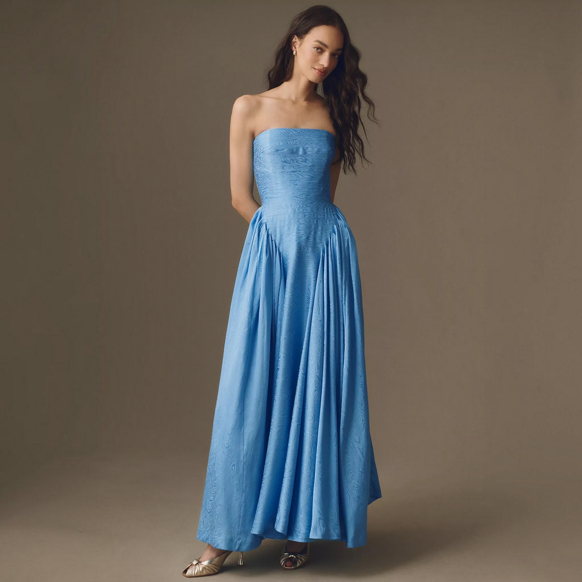 Hutch Sianna Blue Strapless Gown – Size 2