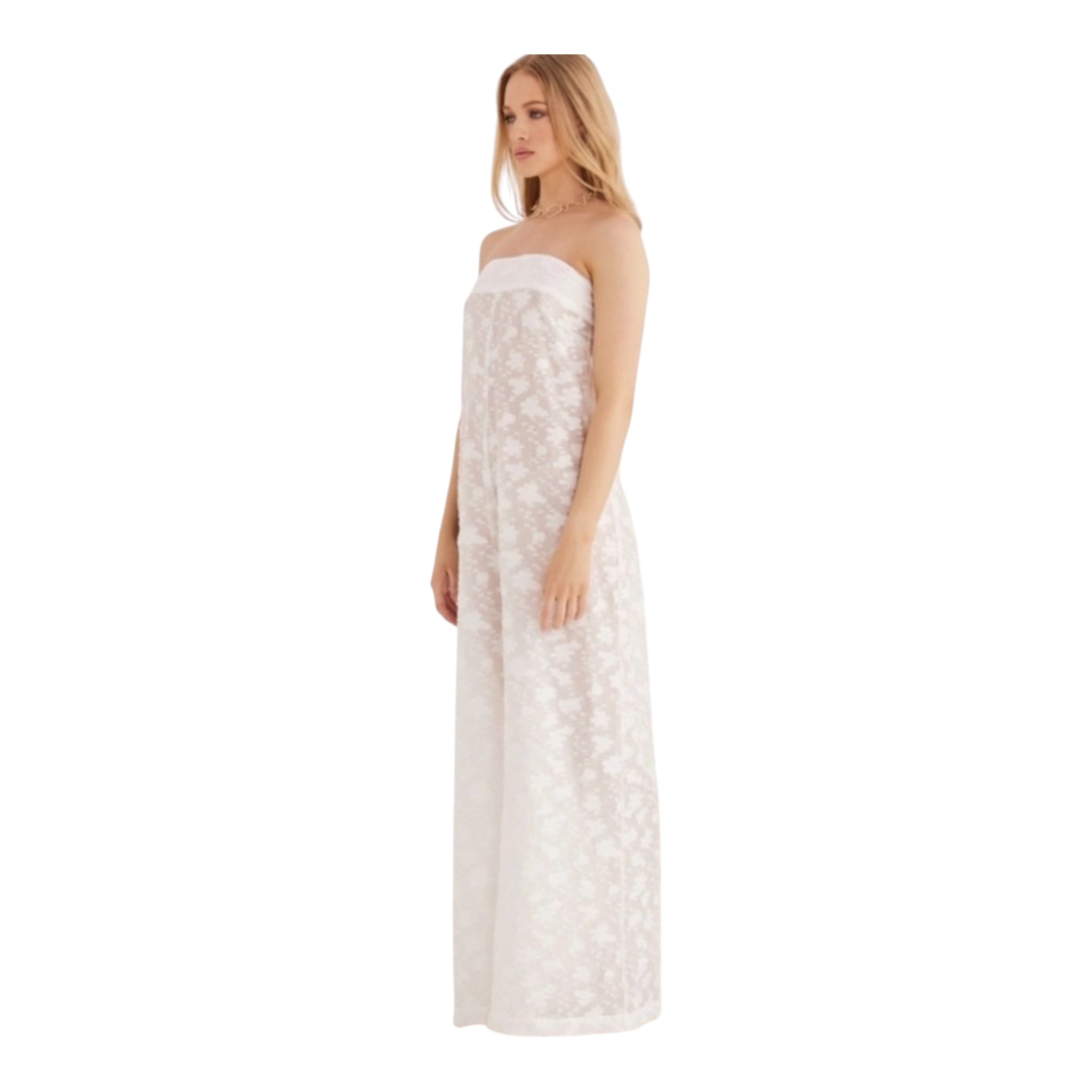 RUMER the Label Billie Jumpsuit w Lining Strapless Fil Coupé Sz Medium $439