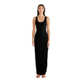 Rumer Rosa Rib Maxi Cut Out Dress Black Sz XS