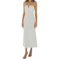 Hutch Zennia White Floral Sequin Midi Dress — Size 2