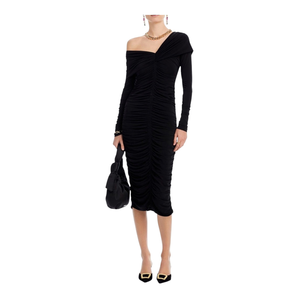 A.L.C. Marie Jersey Midi Dress
Ruched Off The Shoulder Long Sleeve Black Size XS