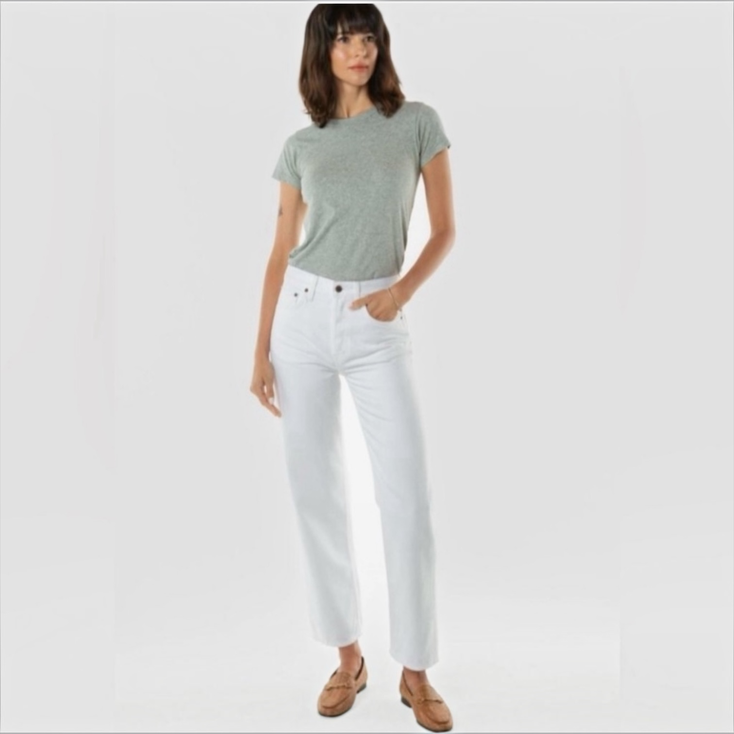 NWT Etica Tyler Vintage Straight Leg Denim Button Fly Jeans Sz 32 $178